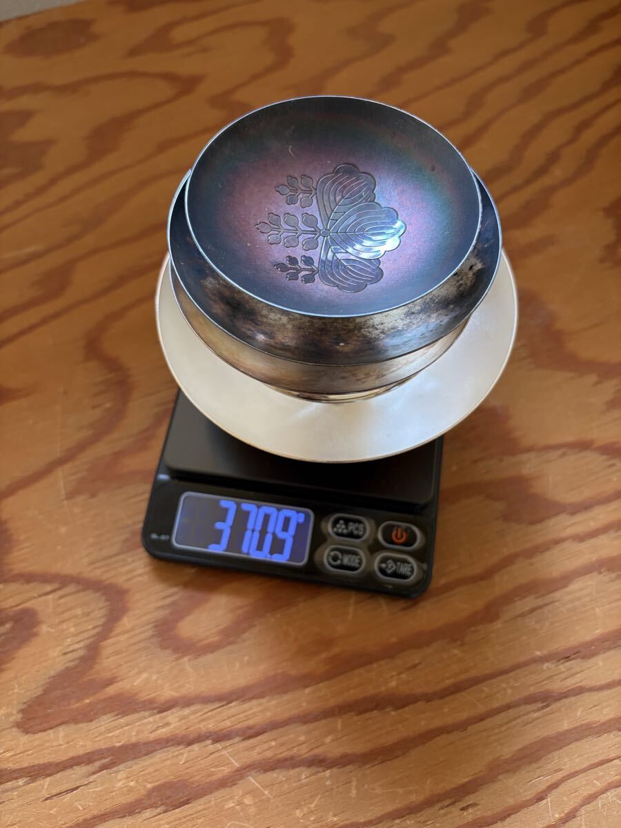 370.9g 銀杯 純銀 SILVER 純銀製 刻印あり 銀盃 シルバー Silver1000 拍卖