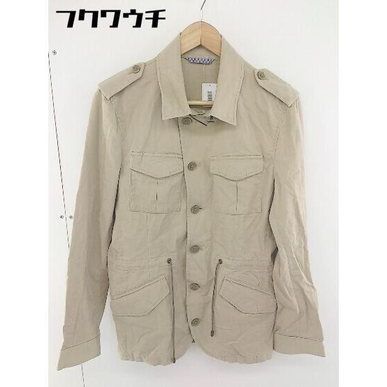 ◇ COMME CA MEN コムサメン 薄手 ジャケット サイズM ベージュ メンズ拍卖