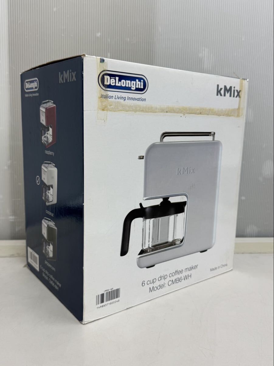 CBM2/10 DeLonghi デロンギ ドリップコーヒーメーカー kMix CMB6-WH ホワイト キッチン家電 新品未使用拍卖