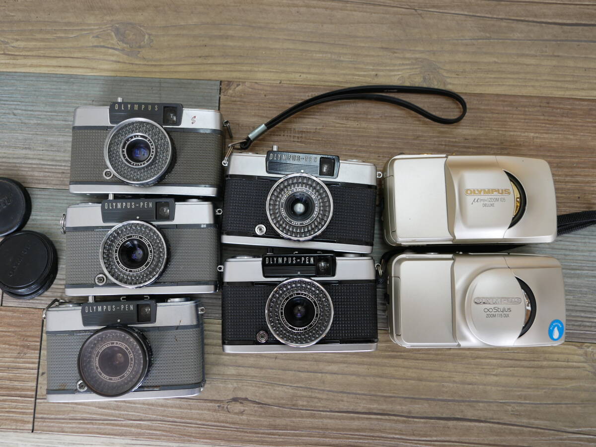 ④ OLYMPUS ee-3 ee-2 pen-ee zoom105deluxe stylus 115dlx オリンパスペン コンパクトフィルムカメラ拍卖