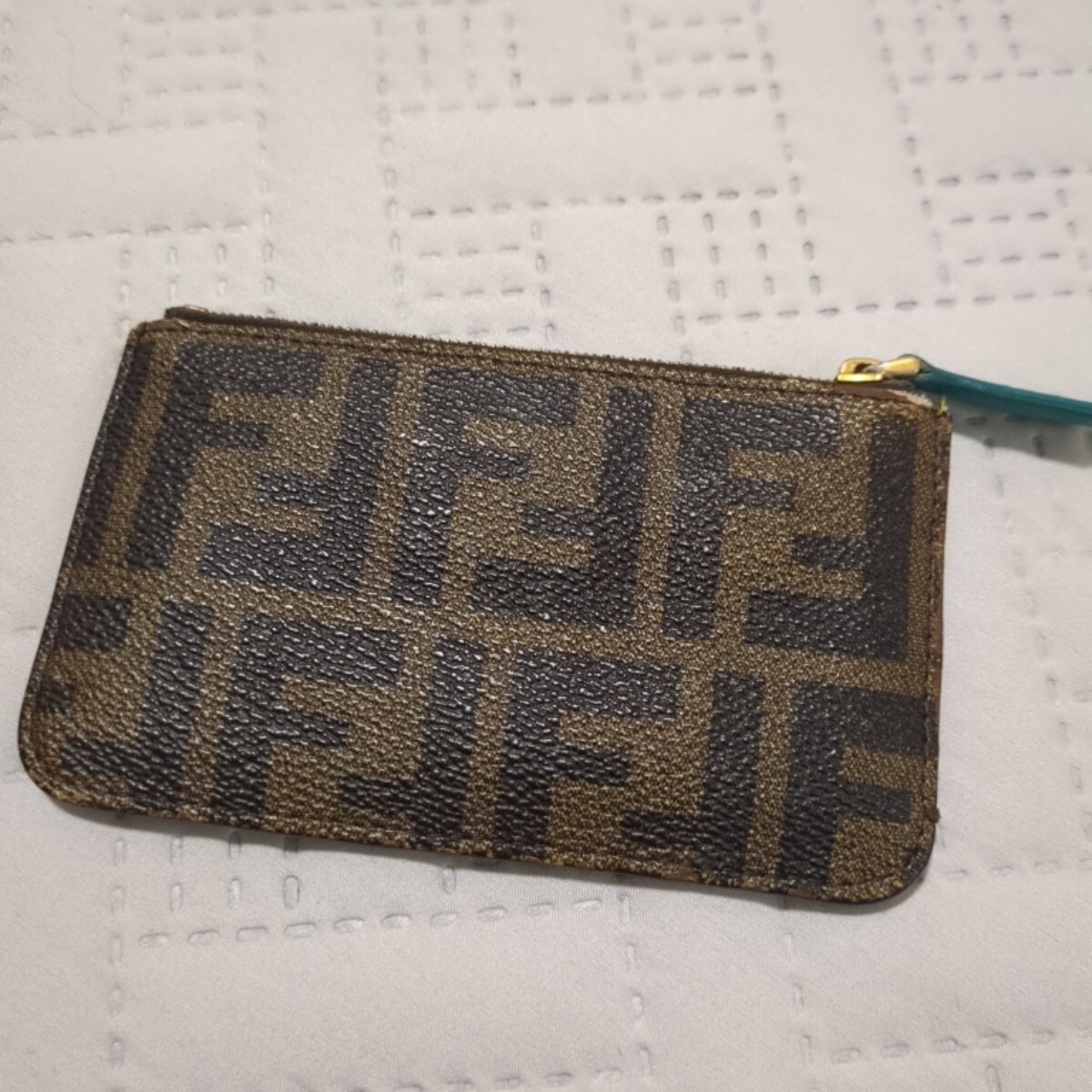 FENDI フェンディ ズッカ柄 コインケース 小銭入れ ブラウン キーケース拍卖