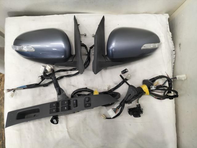 L275S ダイハツ ミラ カスタム RS 平成20年 純正 左右SET ドアミラー ウインカー付 7ピン S33 ドアハーネス スイッチ付拍卖