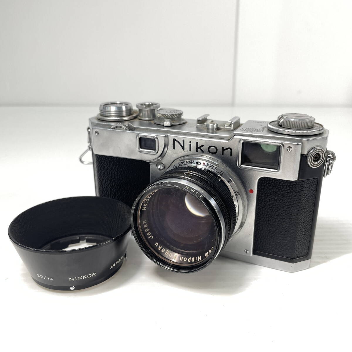 2605K0216 Nikon ニコン レンジファインダーカメラ S2 前期型/レンズ NIKKOR-S・C 1:1.4 f=5cm 現状品拍卖
