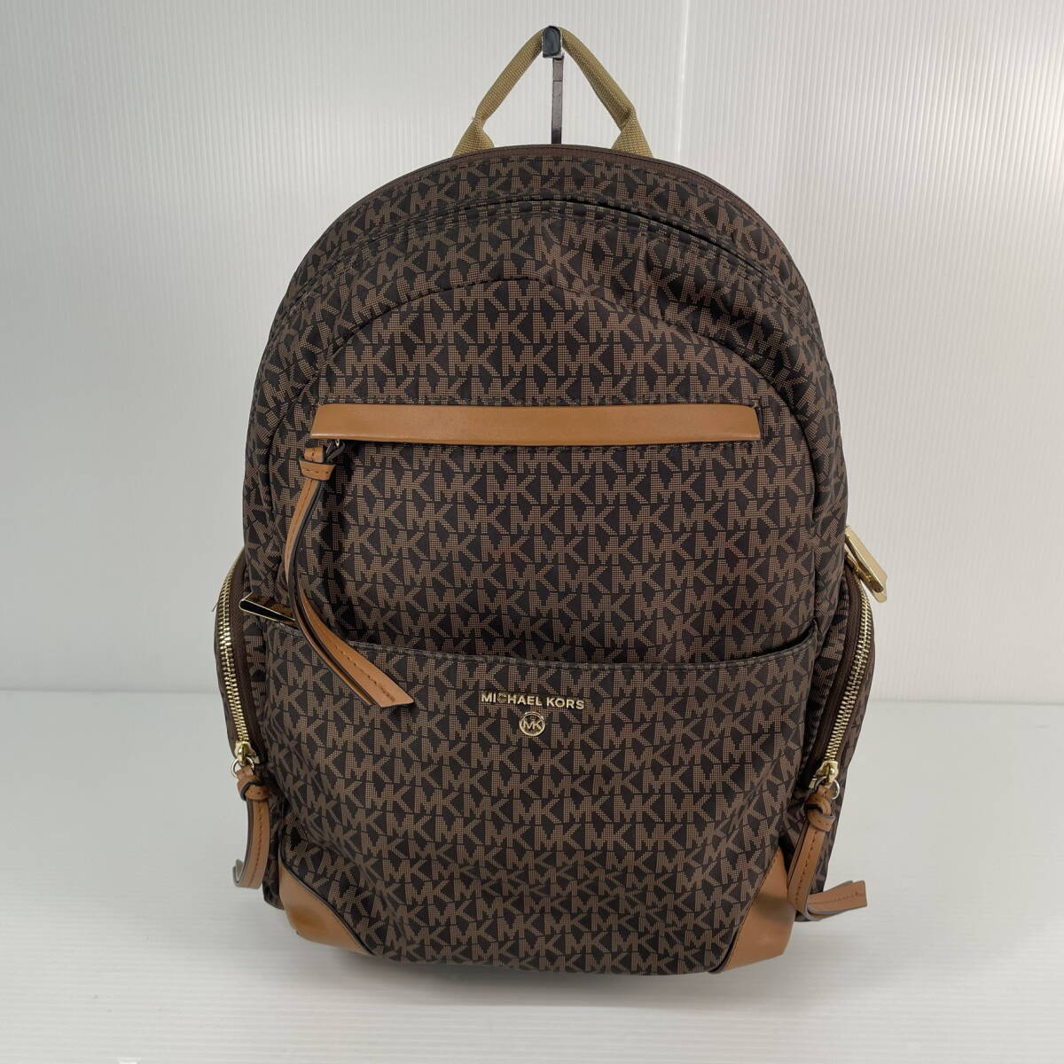 2605B0908 MICHAELKORS マイケルコース PRESCOTT リュック ナイロン ブラウン レディース バックパック MKシグネチャー拍卖