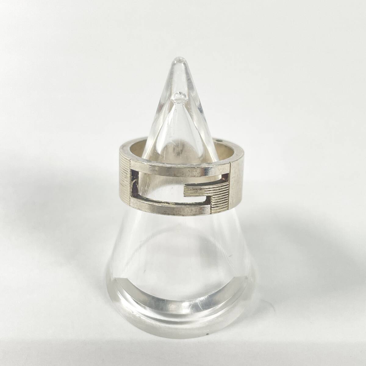 2605B1701 GUCCI グッチ ブランデットG リング 重量約7.6g Ag925刻印有 サイズ13拍卖