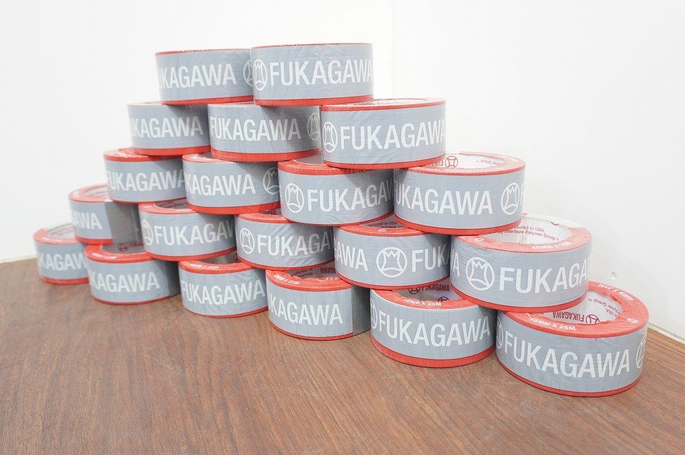 新品◆J5010◆FUKAGAWA◆空調ダクト接続・粘着テープ◆インターテープ◆20巻セット◆48mm×25m◆中拍卖