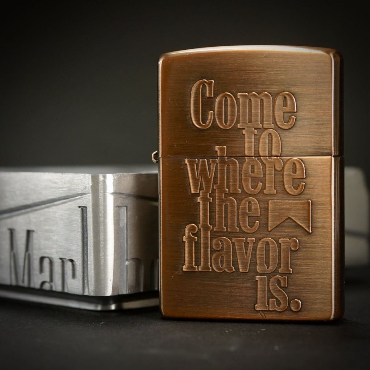 【 特別出品 】 1円スタート 未使用 1999年 Marlboro MEDIUM Copper Zippo マールボロ ミディアム ジッポー懸賞品拍卖