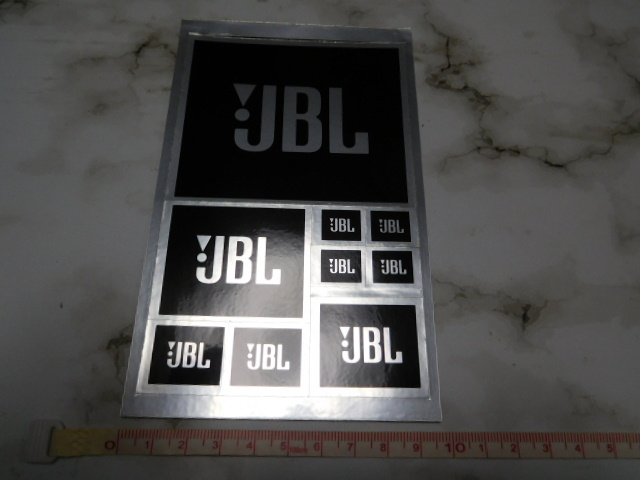 希少レア彡新品在庫品・黒・JBL・ジェイビーエル・ステッカーシート・サイズ:9㎝・5.2㎝・3.7㎝・他・当時物・スピードメーター・販促用?拍卖