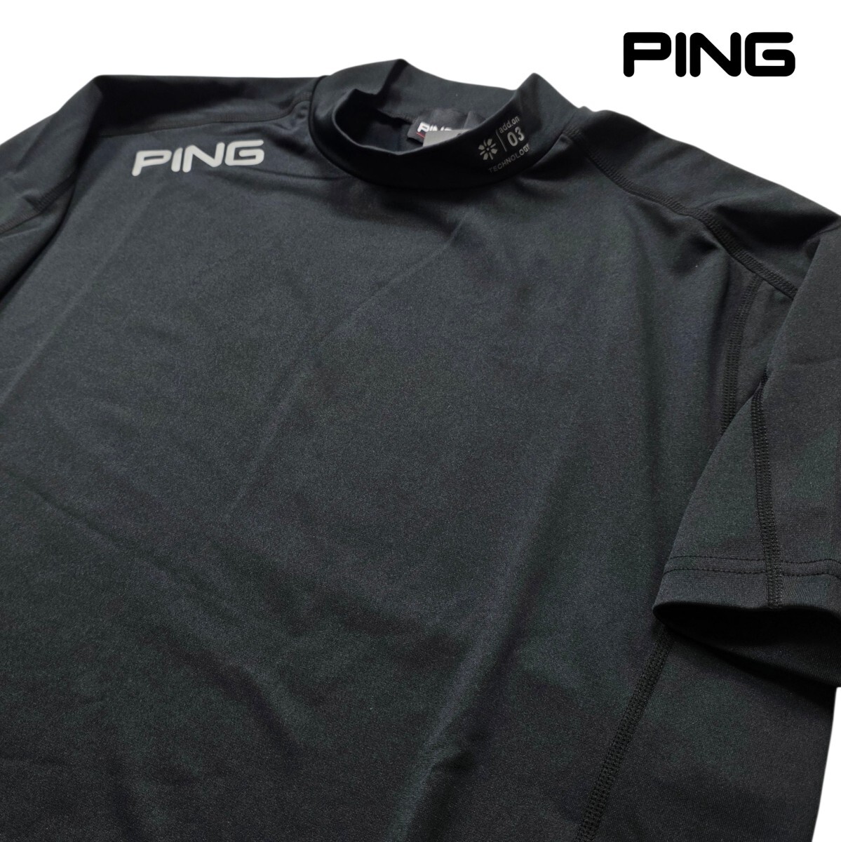 ★新品正規品PING アパレル半袖 ハイネックカットソー (アドエルムシリーズ) size M拍卖