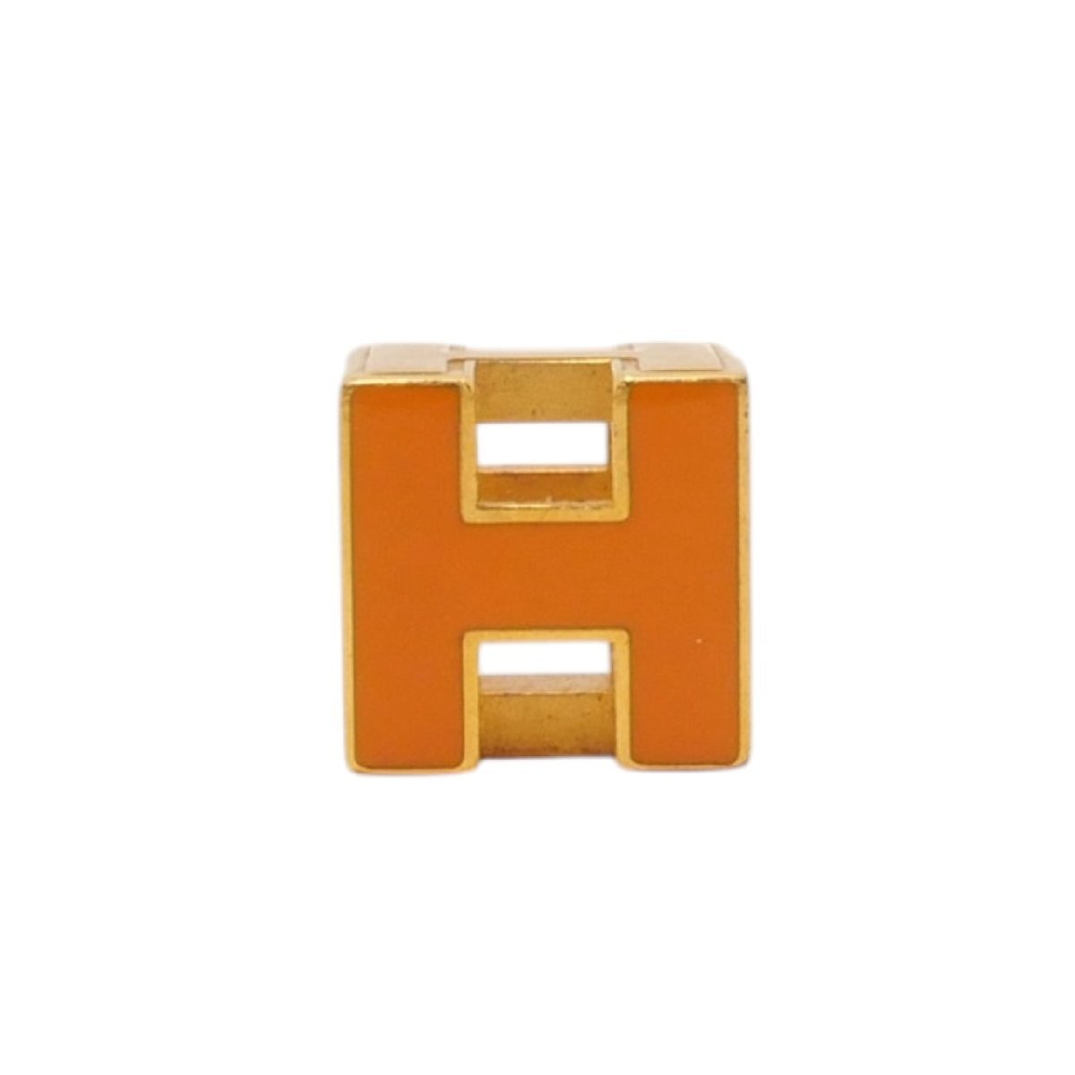 1円スタート HERMES エルメス カージュドアッシュ Hキューブ ネックレストップ Hロゴ ゴールド ペンダント アクセサリー レディース拍卖