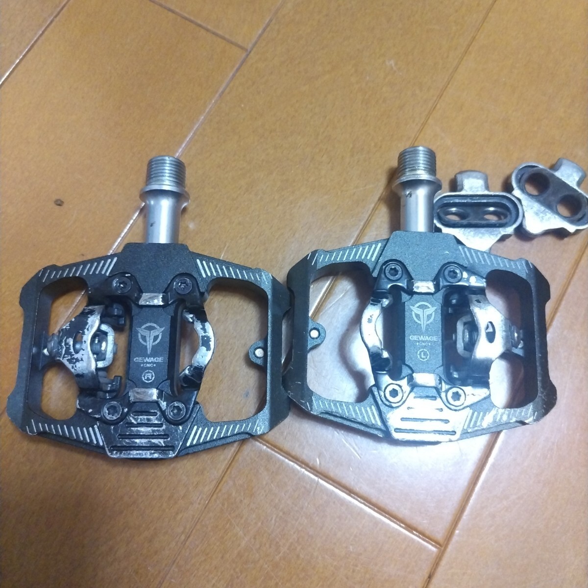 GEWAGE CNC+ ビンディングペダル SPD対応 左右セット拍卖