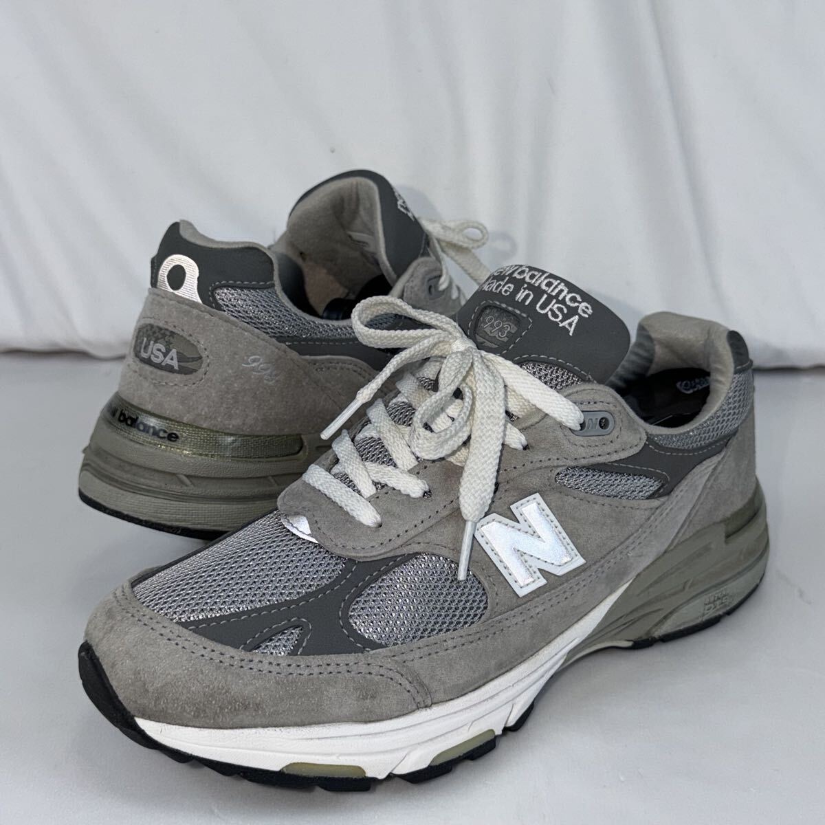 美品 New Balance USA製 WR993GL 25.5cm ワイズB ニューバランス グレー スニーカー Made in USA アメリカ製 米国製 993 靴 シューズ拍卖