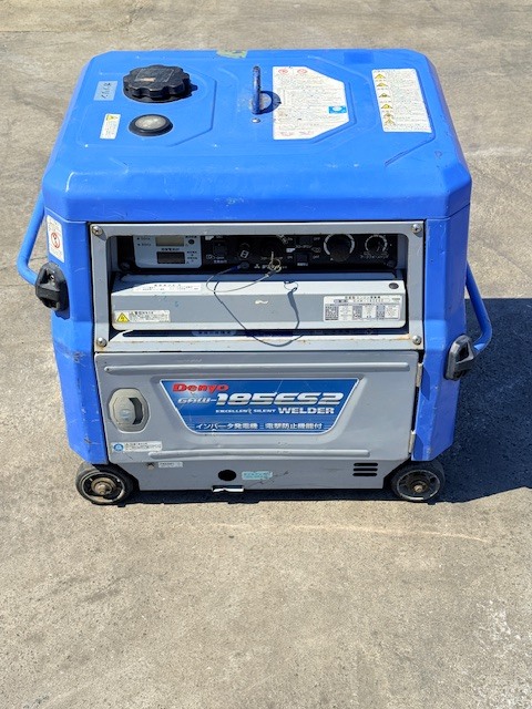 群馬県伊勢崎市 ◆Denyo デンヨー GAW-185ES2 防音型 ガソリン エンジン溶接機◆ インバータ 発動機 アーク 溶接機【動作確認済み】拍卖