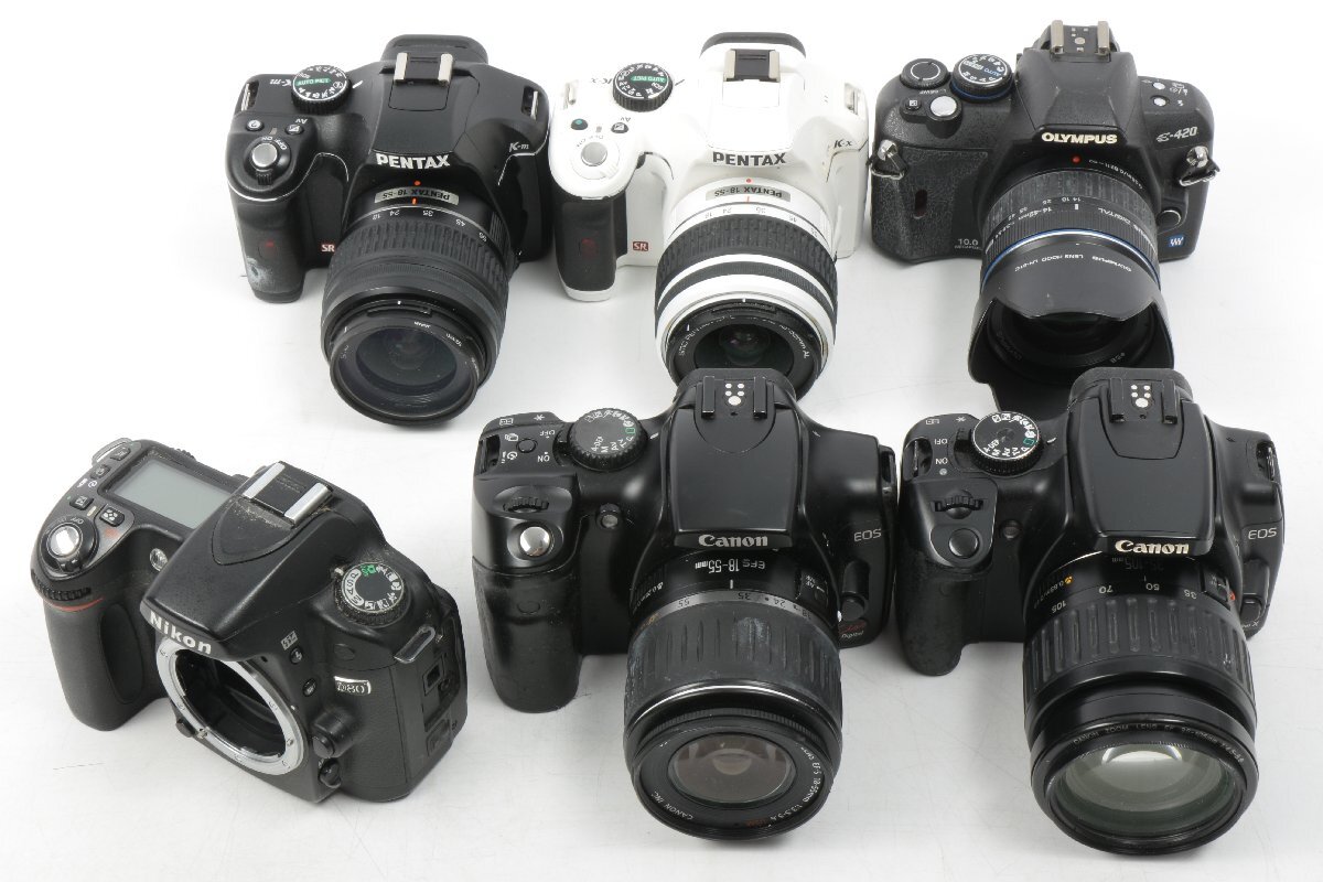 Canon/OLYMPUS/Nikon/PENTAX 〇 デジタル/一眼カメラ ボディまとめ 6点セット 〇 8587拍卖