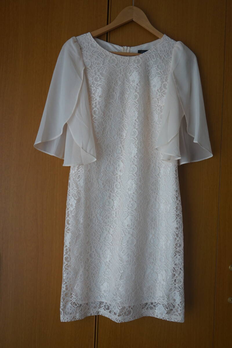 新品 ◇ CUI YING スイエイ ◇ フォーマル ケープ袖 レース ワンピース ◇ size S拍卖
