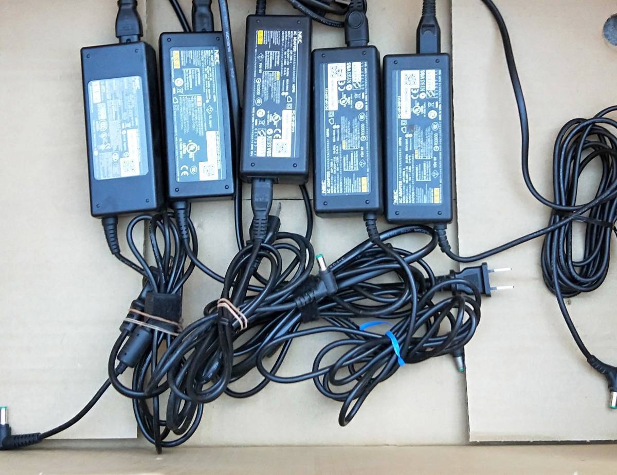 NEC 純正 ACアダプター75W 19V 3.95A DP-75SB EB/ADP68/ADP-75RB A/PC-VP-WP124/PA-1750-04/PC-VP-WP73 外径5.5mm NEC 75W*5個セット拍卖