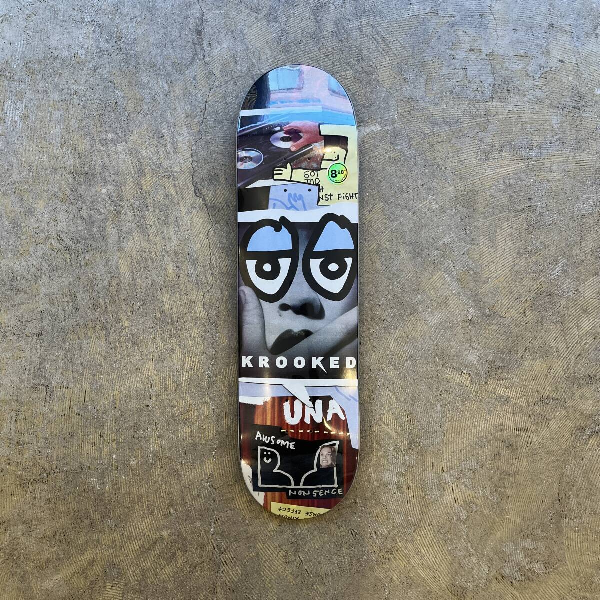 KROOKED PRO UNA FARRAR NONSENSE DECK 8.28 inc クルキッド クルックド ウナファラー シグネチャー ノンセンス デッキ スケートボード 板拍卖