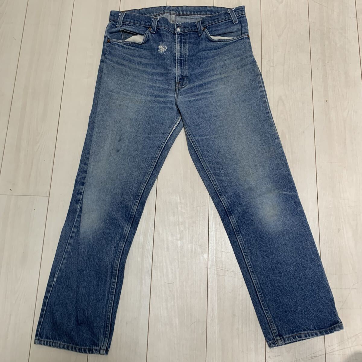 【80s ヒゲ USA 希少オレンジタグ】Levi's 20505 W36 リーバイス ヴィンテージ デニム ジーンズ ジーパン Gパン 昭和 レトロ拍卖