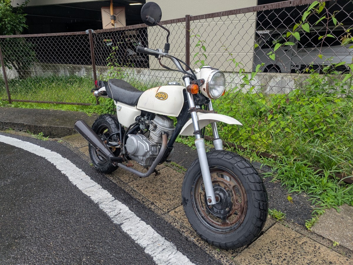 ホンダ エイプ50 AC16 キャブ車 エンジン始動 現車確認可 直接引取り可 始動動画あり HONDA Ape50 エイプ APE拍卖