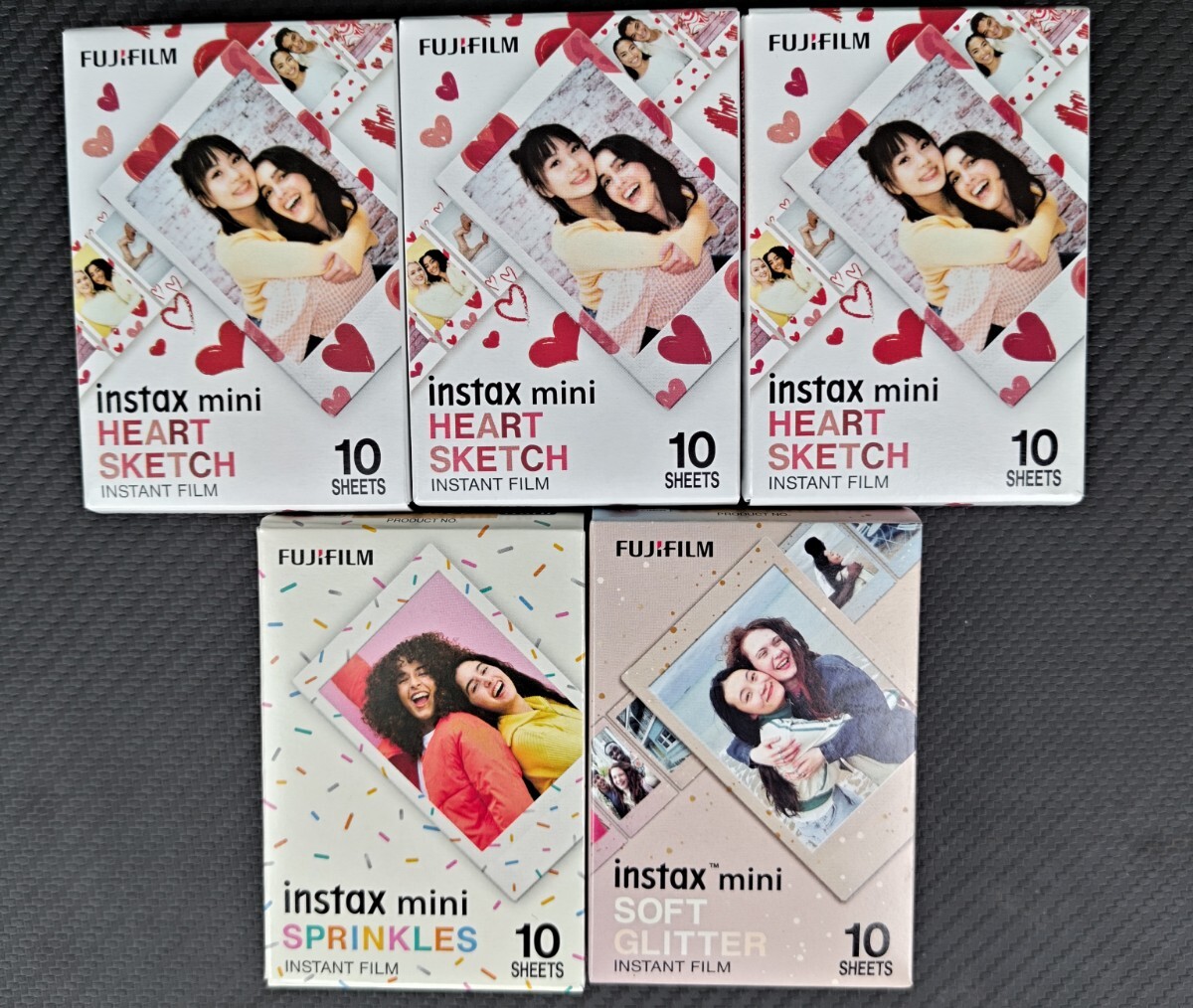 instax mini チェキフィルム ハートスケッチ FUJIFILM 富士フィルム拍卖