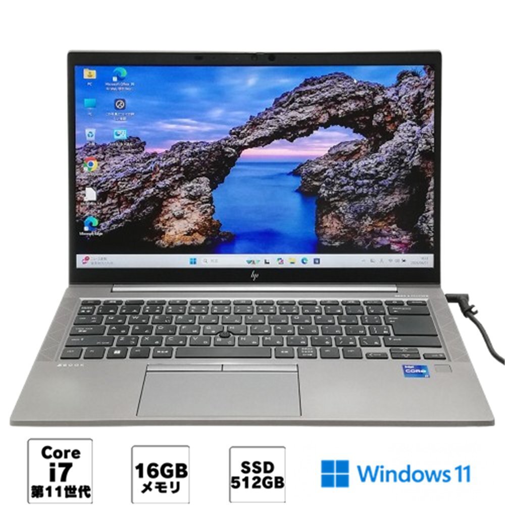 1円~ NVIDIA Wi-Fi有 ノートパソコン 中古美品 hp ZBook Firefly 14 G8 Core i7 1165G7 16GB 512G 高速SSD搭載 無線LAN Windows11 Office済拍卖