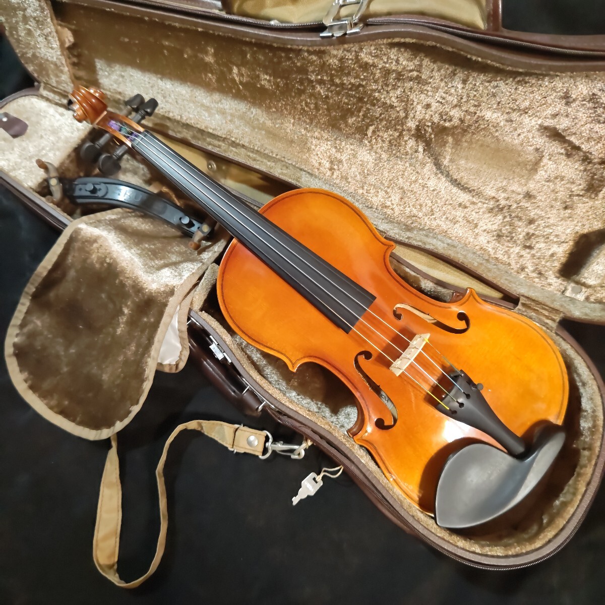 JJ・ドヴォルザーク Josef Jan Dvok バイオリン VIOLIN 弦楽器 全長約56cm ケース 肩当て 弓無し拍卖