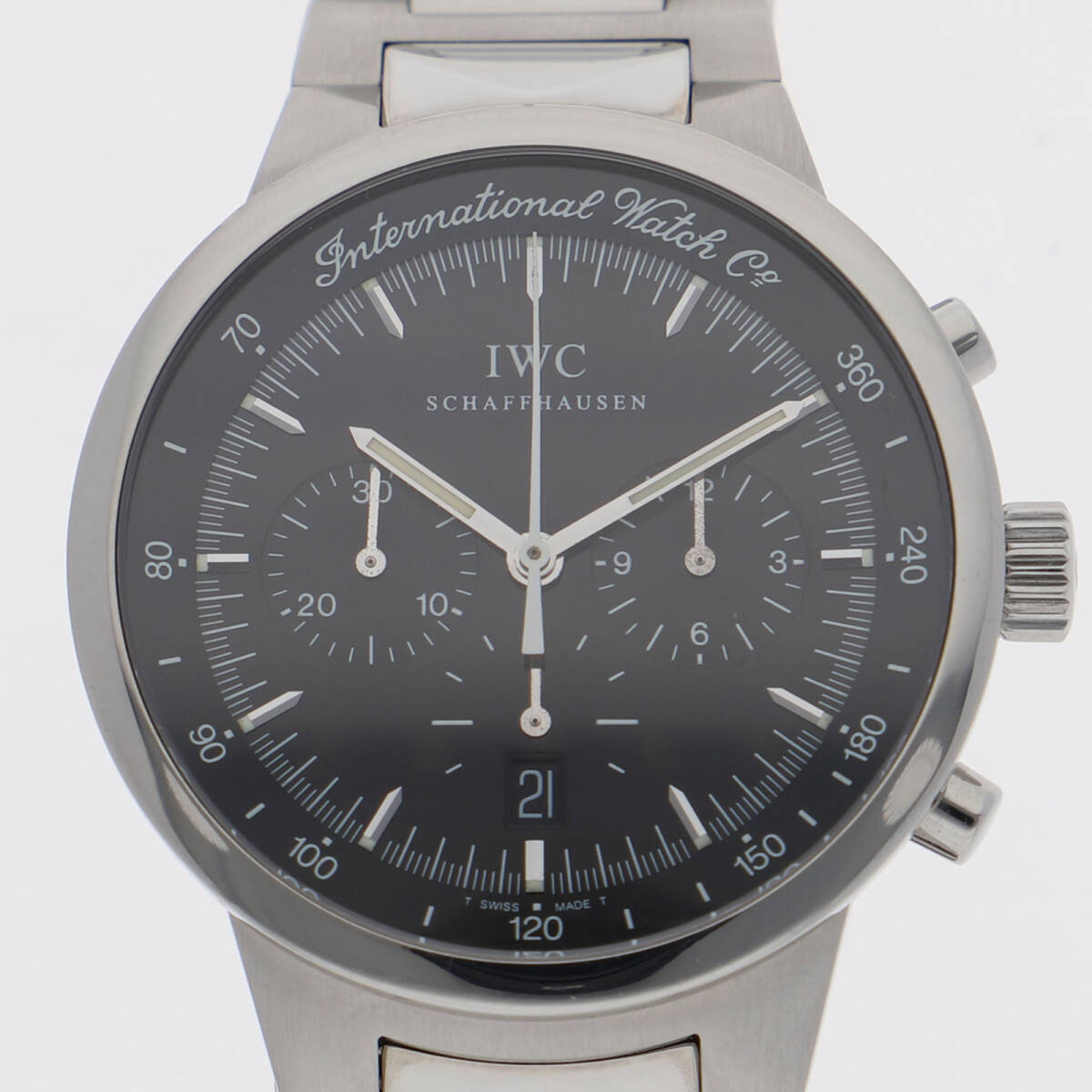 IWC IW372702 SCHAFFHAUSEN GST クロノ ブラックダイヤル SS クオーツ メンズ【133299】拍卖