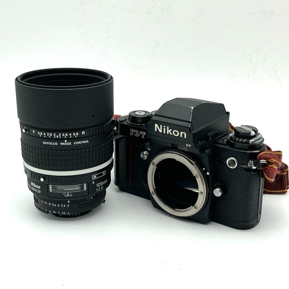 1円〜 Nikon ニコン F3/T チタン AF DC-NIKKOR 105mm F2 D MF一眼レフカメラ 通電のみ確認済拍卖
