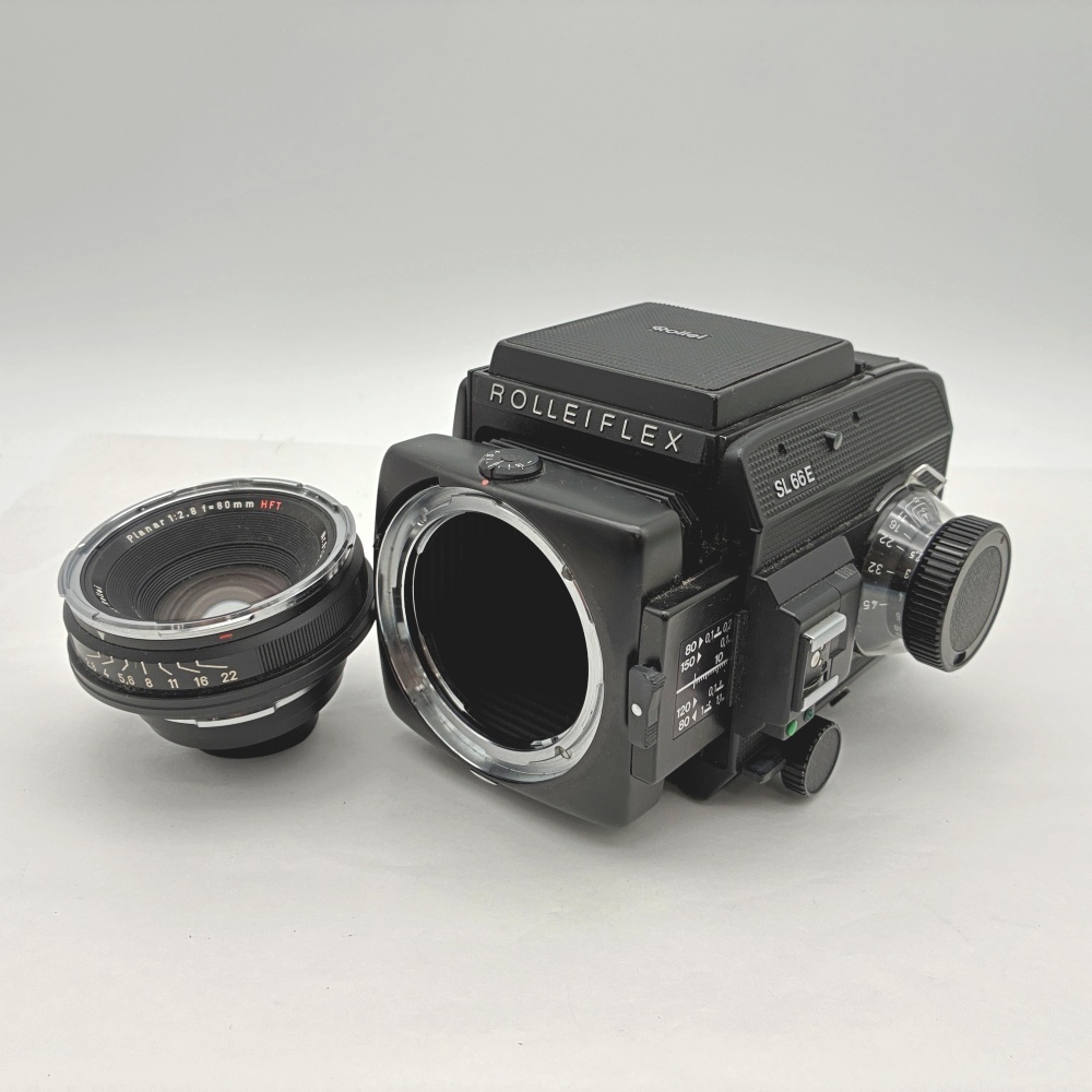 1円〜 Rollei ローライ ROLLEIFLEX SL 66E Planar 80mm F2.8 HFT 中判カメラ 動作未確認拍卖