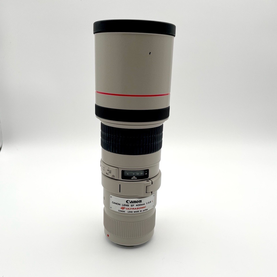 1円〜 Canon キヤノン EF 400mm 1:5.6 一眼レフ用AFレンズ ケース付 動作未確認拍卖
