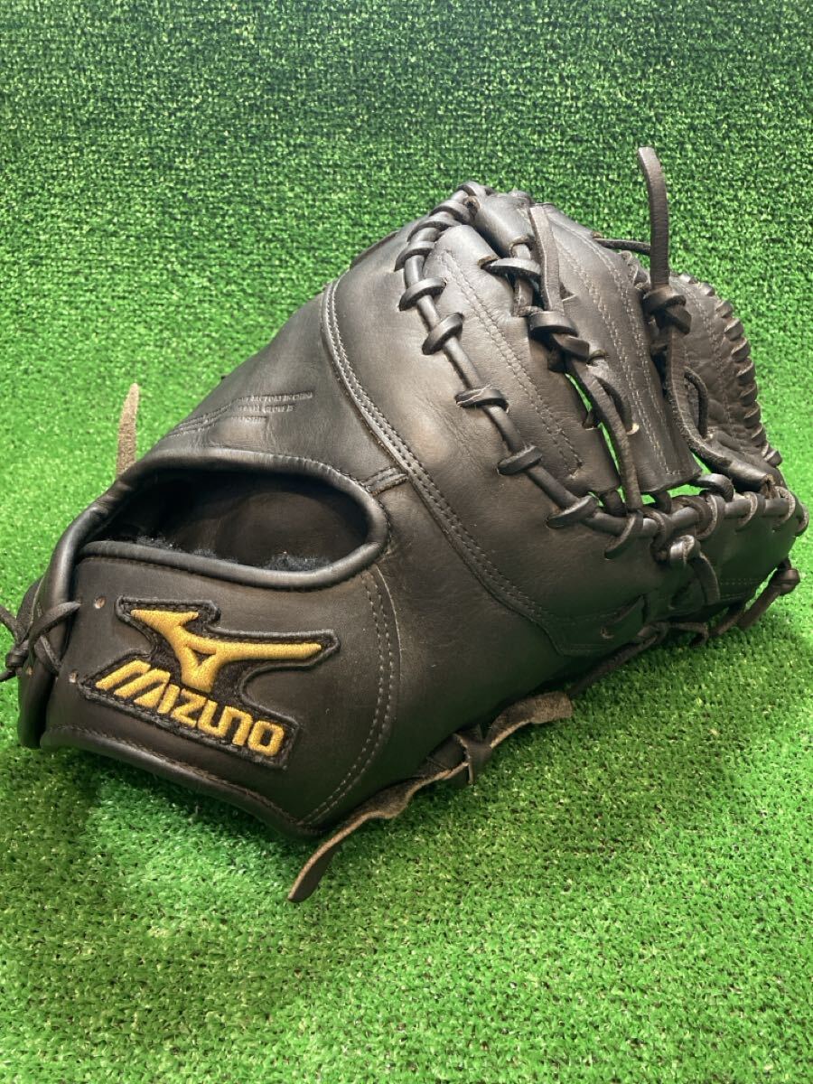 【即戦力・美品】Mizuno Pro ミズノプロ 一般硬式用 一塁手用 ファーストミット 2IW‐18610 ブラックカラー 学生野球ルール対応 FZ型拍卖