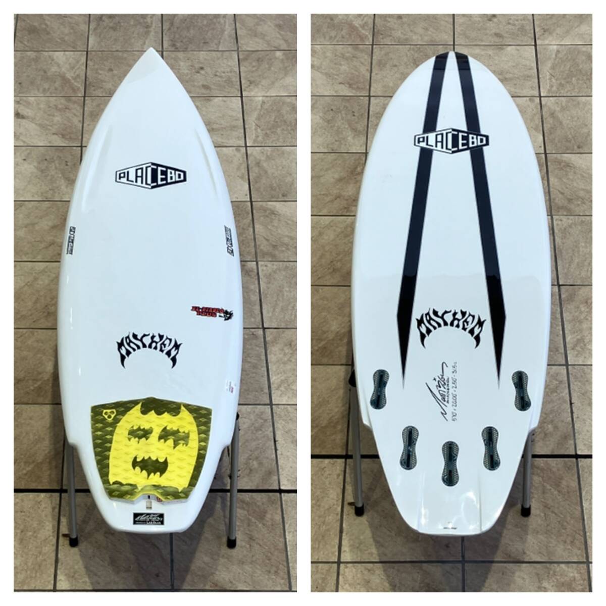 PLACEBO MAYHEM 5’10” EL-DIABLO PLUS プレセボ サーフボード サーフィン メイヘム エルディアブロ プラス 鎌倉大船拍卖