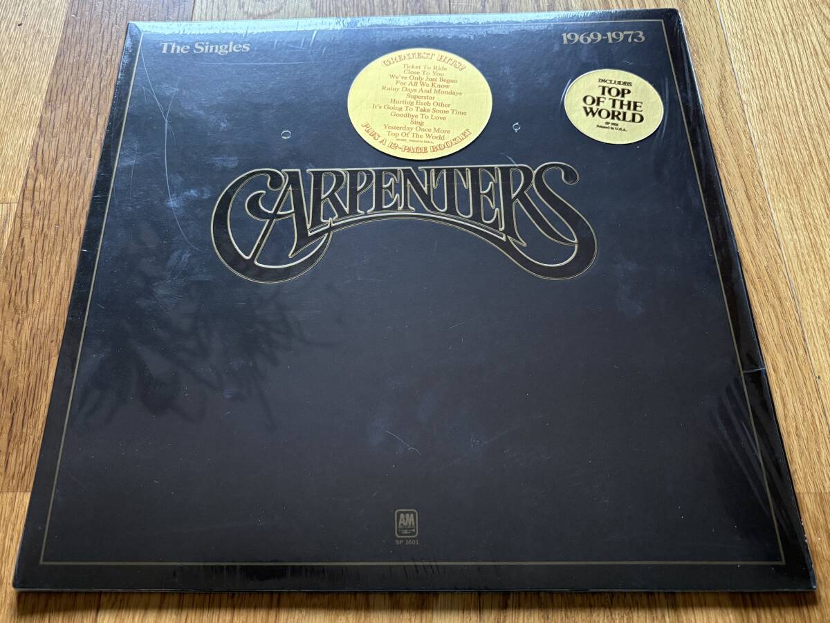 ◆CARPENTERS/カーペンターズ◆US盤LP/THE SINGLES//ステッカー2枚貼りシュリンク付/ブックレット付拍卖