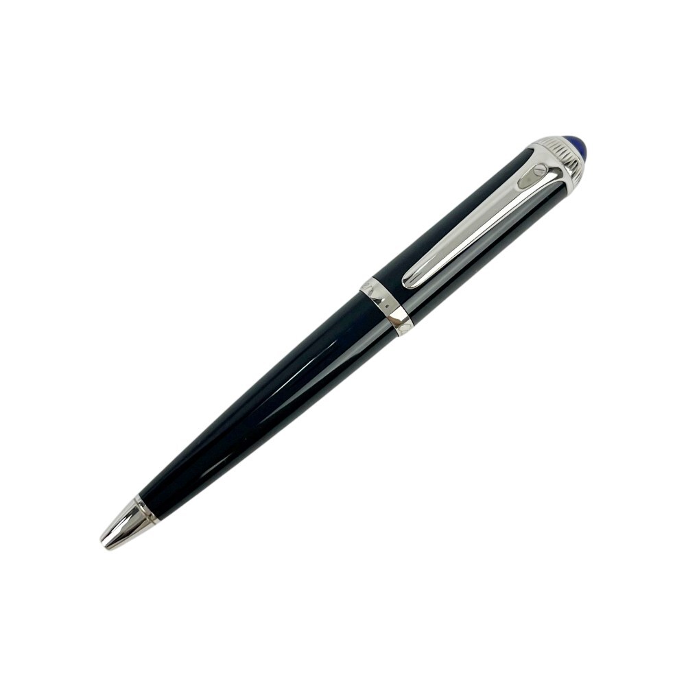 1円 カルティエ ■美品■ ロードスター ドゥ ボールペン 筆記用具 SS ブラック シルバー ブルー 1スタ 【675799】11拍卖
