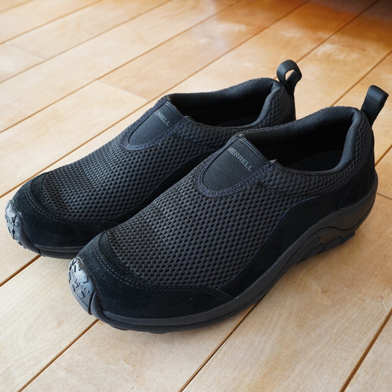 ★新品 MERRELL メレル JUNGLE MOC BREEZE ジャングル モック ブリーズ 黒 ブラック ウォーキングシューズ スリッポン メッシュ 夏拍卖