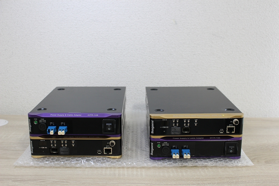 ★Ikegami iHTR-100 series (iHTR-100A/iHTR-105) 映像パケット化多重光伝送装置 4台セット★TT63拍卖