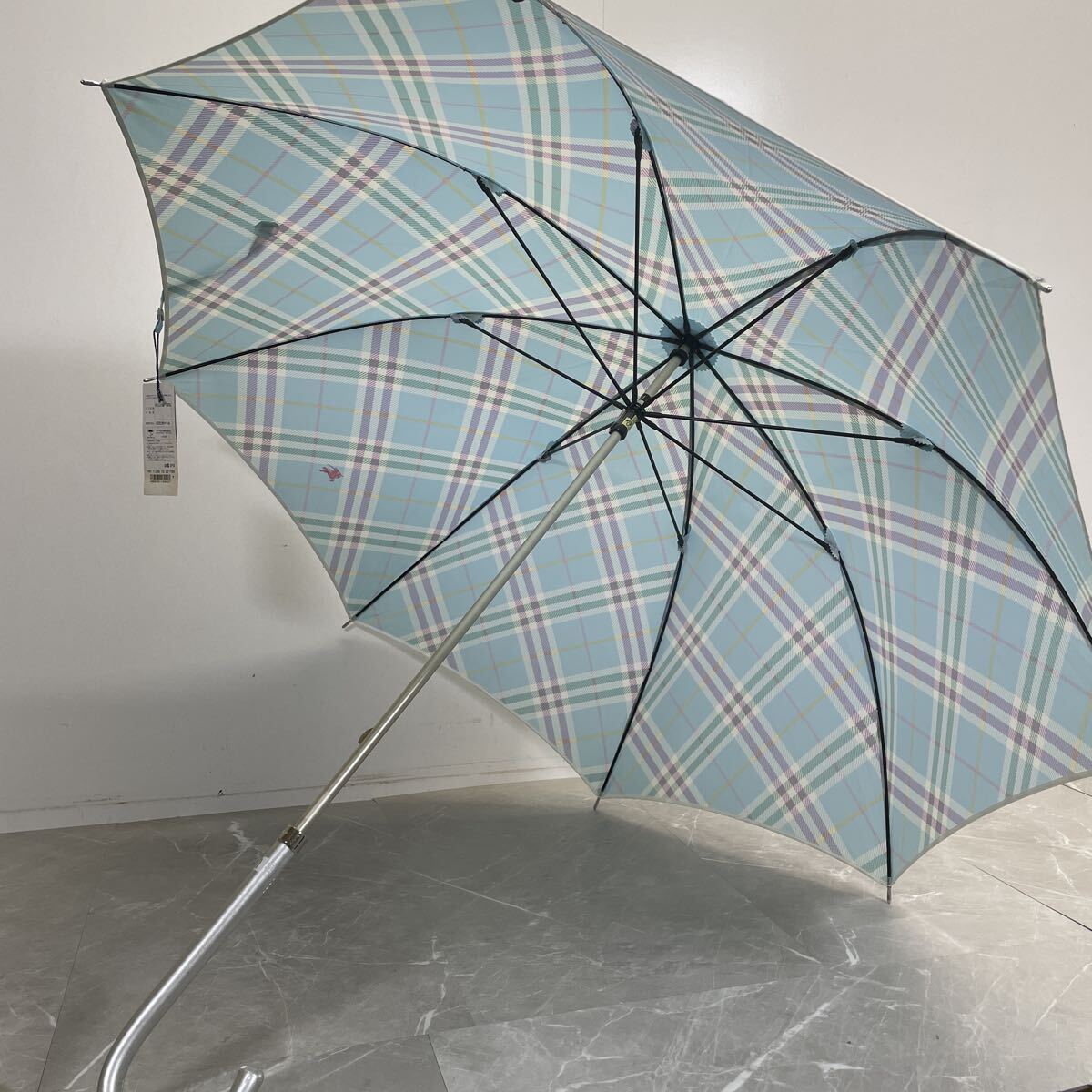 106 未使用 BURBERRY バーバリー ノバチェック 晴雨兼用長傘 長傘 60㎝ タグ付き拍卖