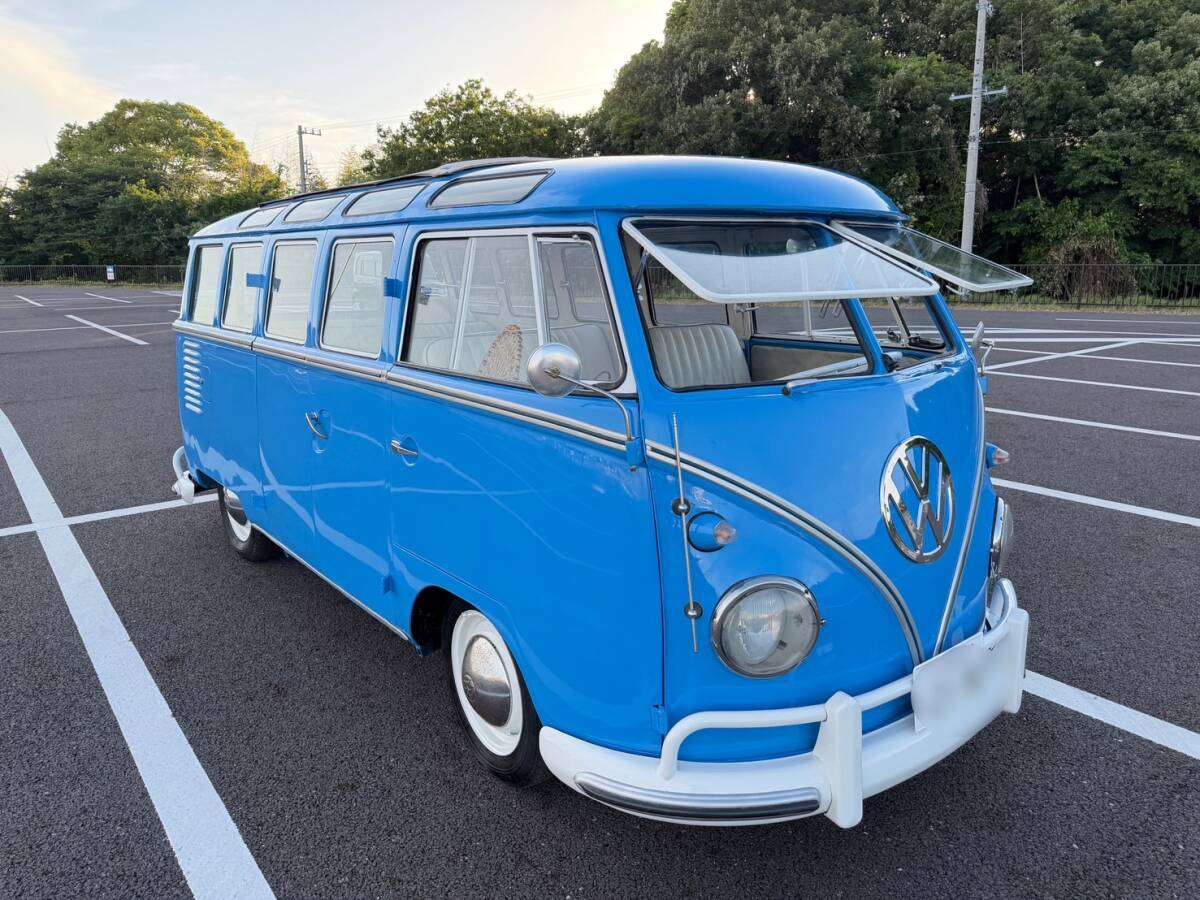 超人気!タイプⅡ フォルクスワーゲンバス 23ウィンドウ 1959(本物のバス)モール全てオリジナル,車検R9/10,走行距離43,037mi拍卖