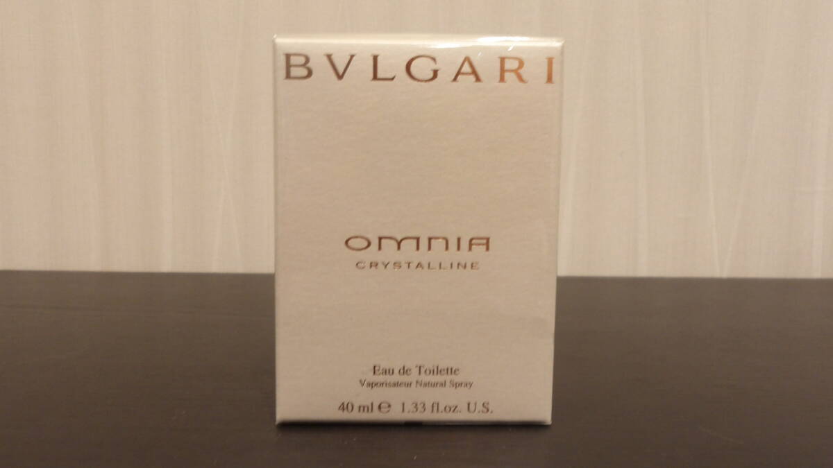 【新品未使用】ブルガリ オムニア クリスタリン EDT オードトワレ SP 40ml・外箱フィルム付き拍卖