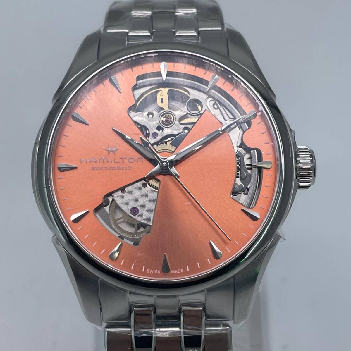 【未使用】 HAMILTON ハミルトン ジャズマスター H32215100 自動巻き ベージュ メンズ 腕時計 ◆2002拍卖