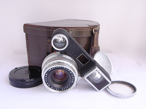 極美・ライカ SUMMICRON 35mm f2 LEITZ WETZLAR 眼鏡付き GERMANY ナンバー 2047751拍卖
