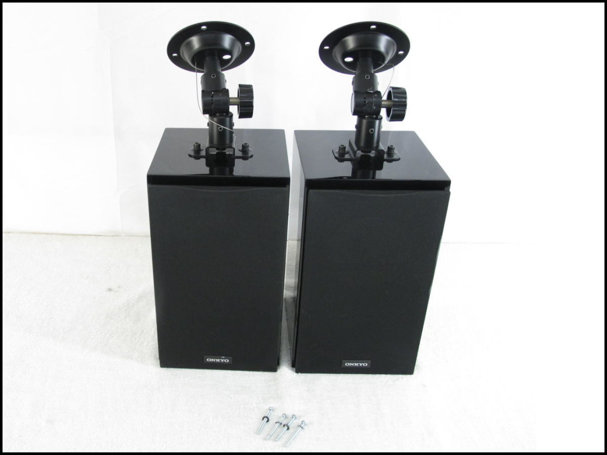 ■080601-241■美品■ONKYO/オンキョー■スピーカー■1ペア■天吊り金具付き■D-509M■現状■拍卖