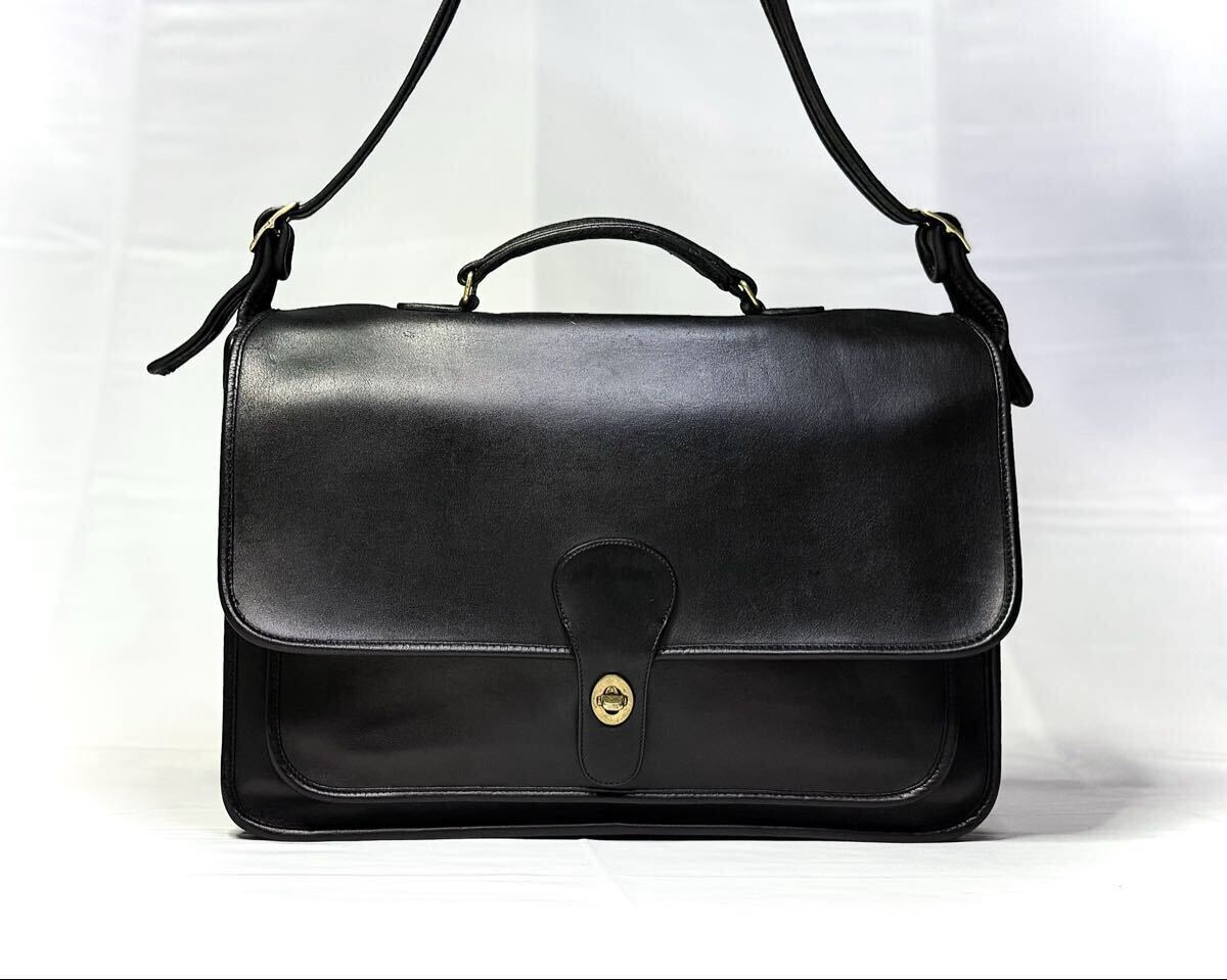 オールドコーチ COACH メトロポリタン ブリーフケース ブラック レザー 2way ショルダーバッグ 黒 プラダを着た悪魔 アンハサウェイ 拍卖
