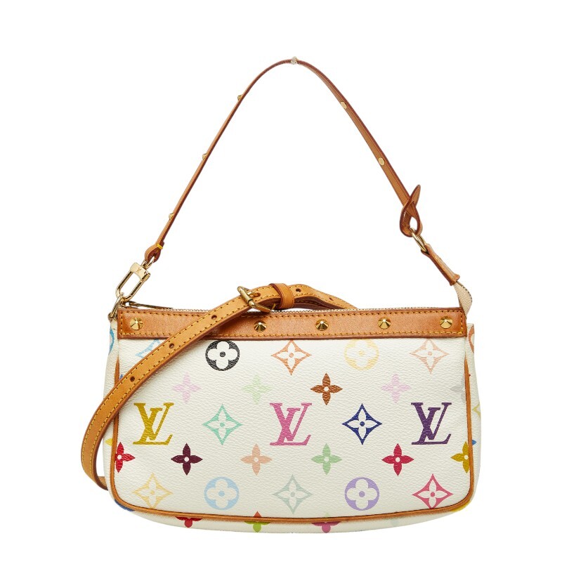 ルイ ヴィトン モノグラム マルチカラー ポシェット アクセソワール ハンドバッグ ショルダー M92649 ブロン LOUIS VUITTON 【中古】拍卖