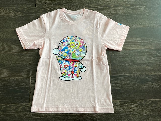ユニクロ Tシャツ ドラえもん 村上隆 XS ピンク UT拍卖