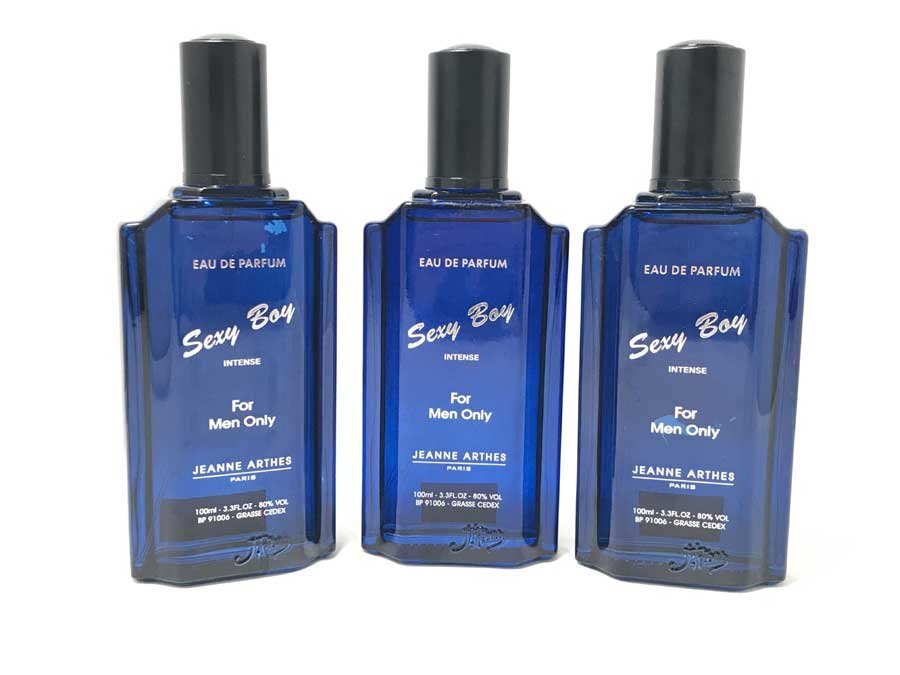 ◆未使用! 香水3点セット JEANNE ARTHES ジャンヌ アルテス SEXY BOY セクシーボーイ インテンス 100mL オードパルファム フランス製拍卖
