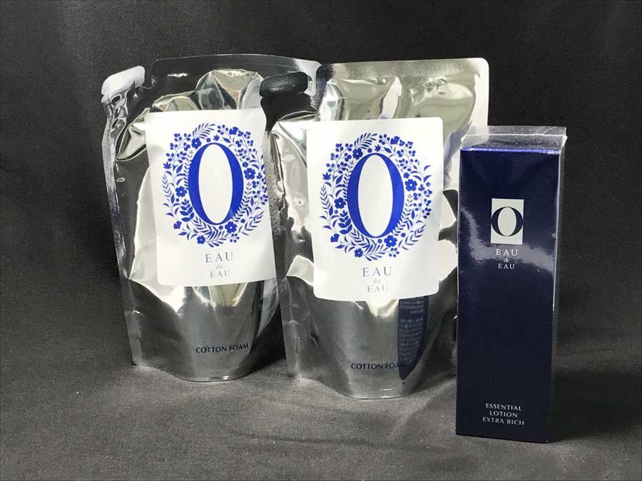 ◆新品 未開封!3点セット EAU de EAU エッセンシャルローション エクストラリッチ 化粧水 / コットンフォーム MM 洗顔料 レフィル拍卖