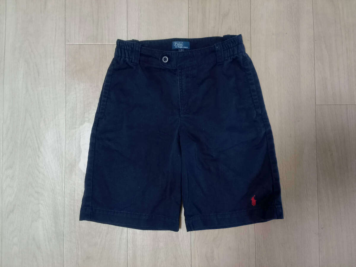 ラルフローレン・コットンハーフパンツ・紺色・サイズ140cm拍卖