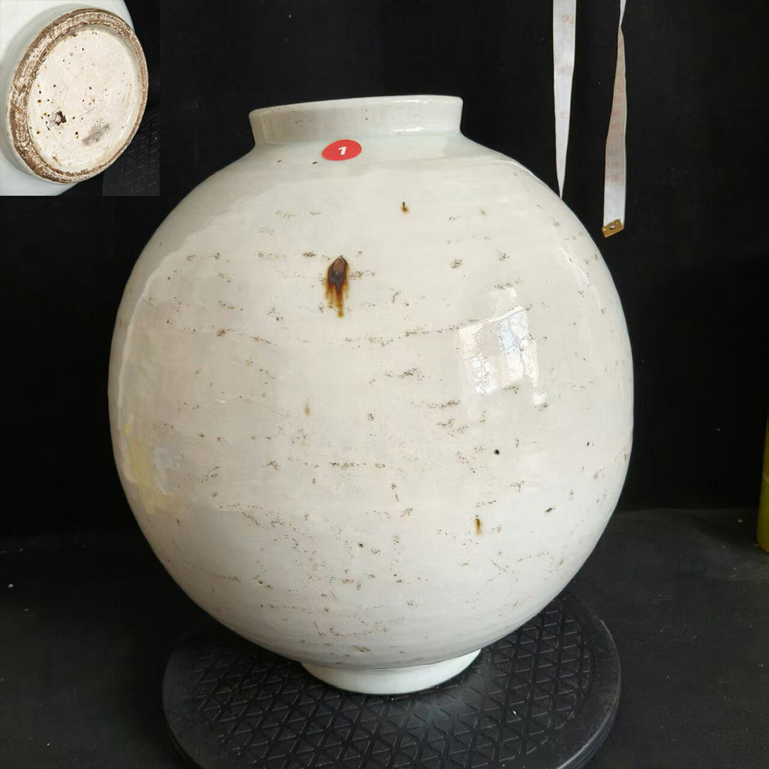 ★旧家蔵出し・時代物★B711珍品旧蔵 朝鮮 高麗磁 朝鮮古陶磁器 古高麗 李朝時代 李朝白磁提灯罐拍卖