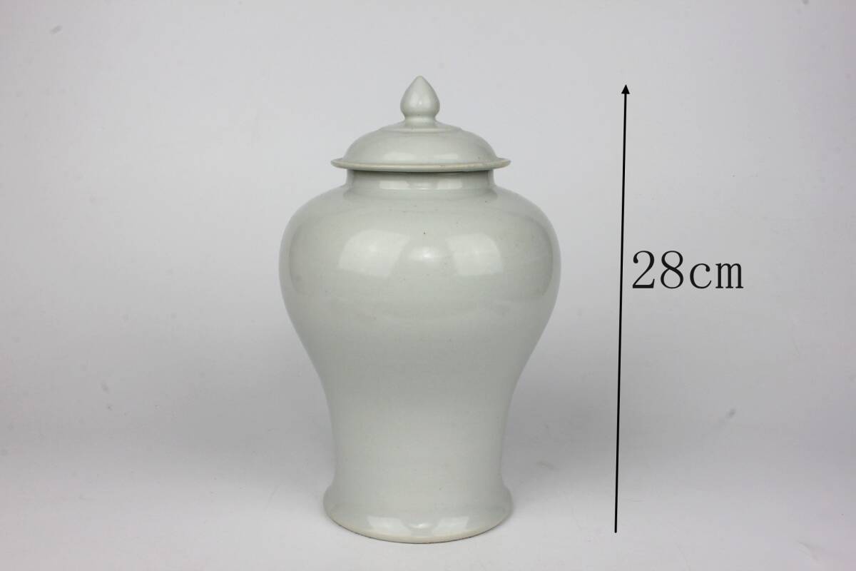 F921◆旧家買出品◆ 朝鮮古美術 高麗磁 李朝時代 古高麗 高麗古陶磁 高麗白磁將軍壺★拍卖